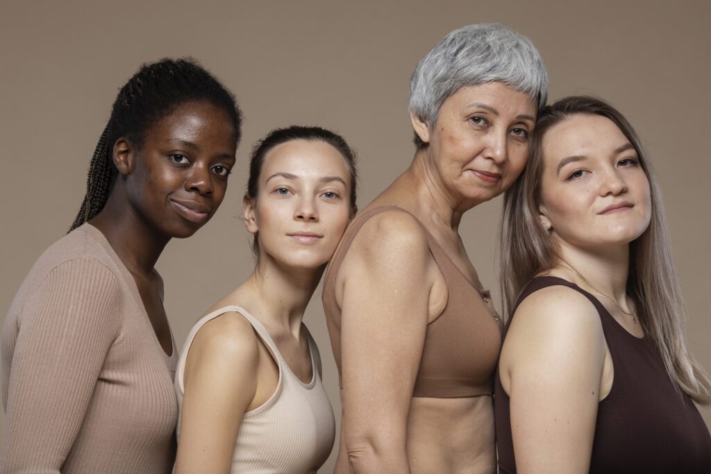 different-women-standing-together